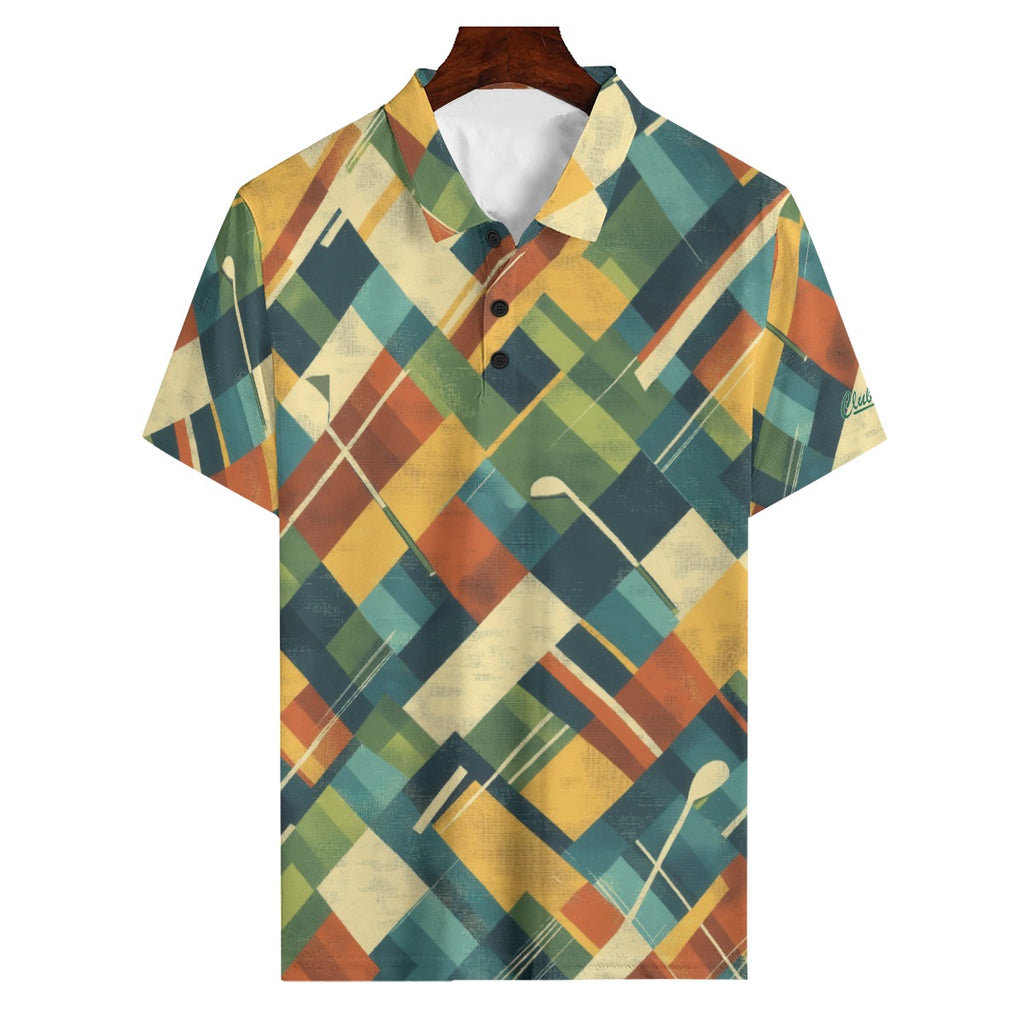 Clubbin Fairway Mosaic Men’s Golf Polo
