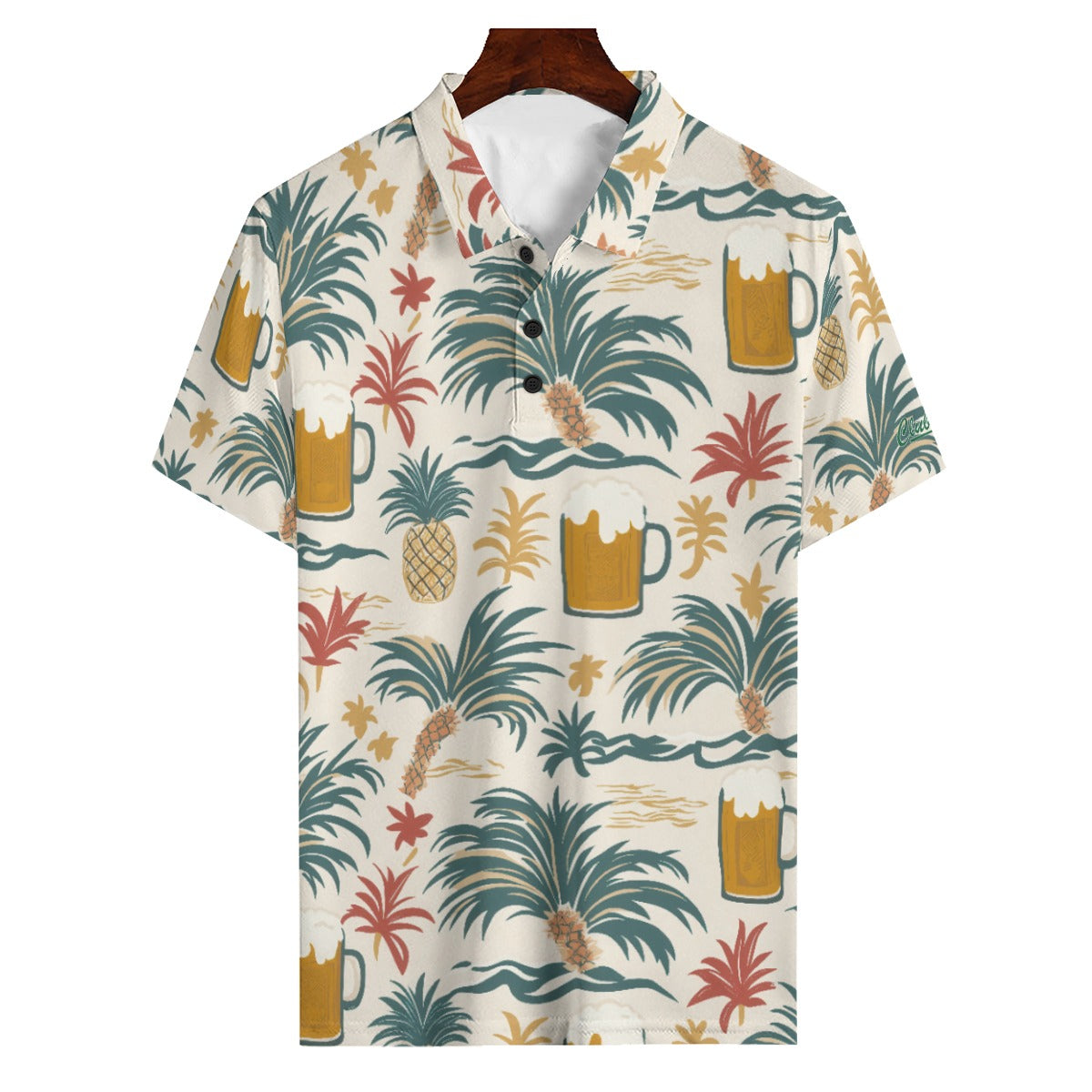 Clubbin Island Men’s Golf Polo – Tropical Vibes