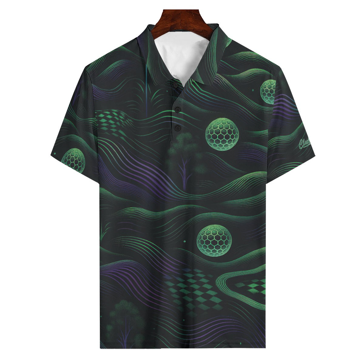 Clubbin Midnight Flow Men’s Golf Polo